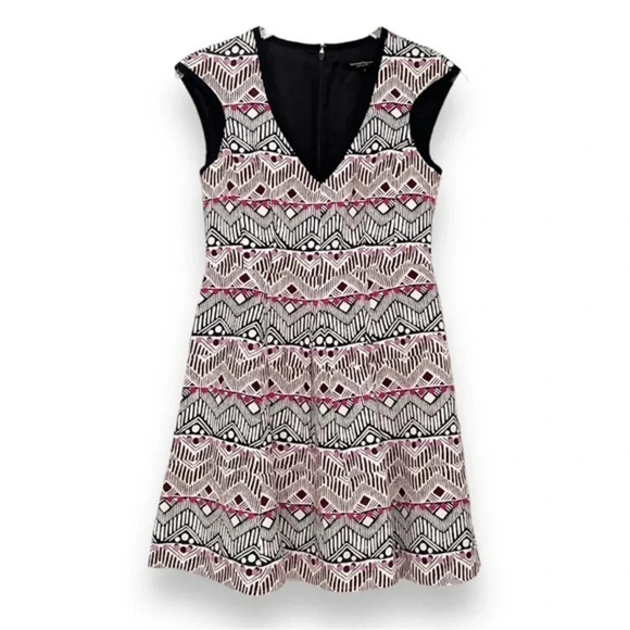 Nanette Lepore Silk & Linen Dress Fit & Flare - Picture 3 of 7